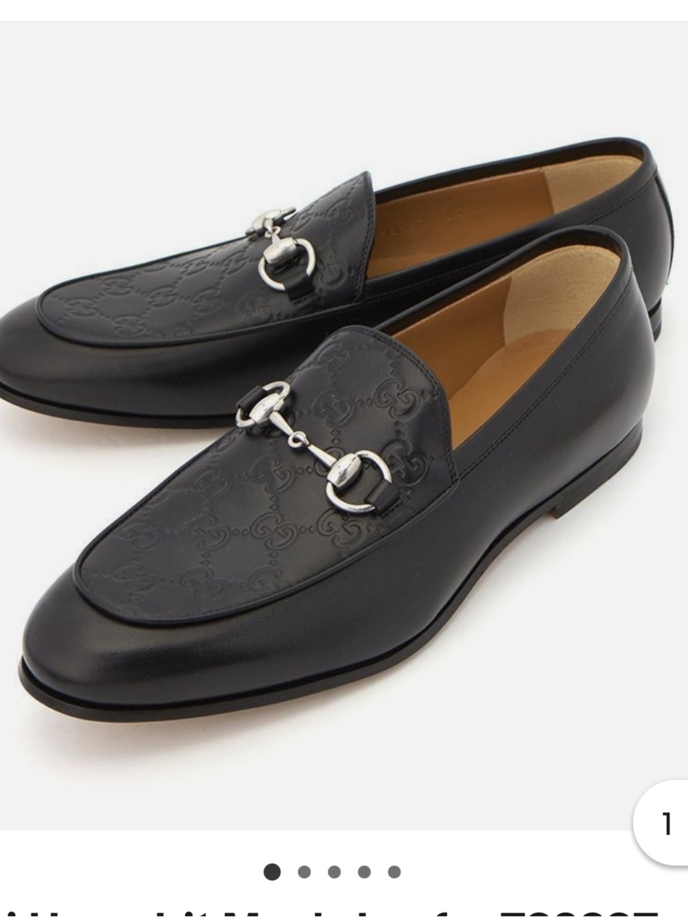 Gucci Black Leather Horsebit Loafers